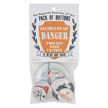 Load image into Gallery viewer, Pack of Pins: ELEMENTS OF DANGER
