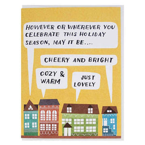 Greeting Card: HOLIDAY HOMES