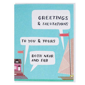 Greeting Card: GREETINGS AND SALUTATIONS