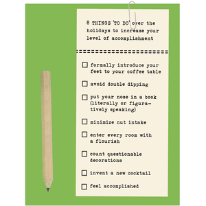 Greeting Card: HOLIDAY TO DO LIST