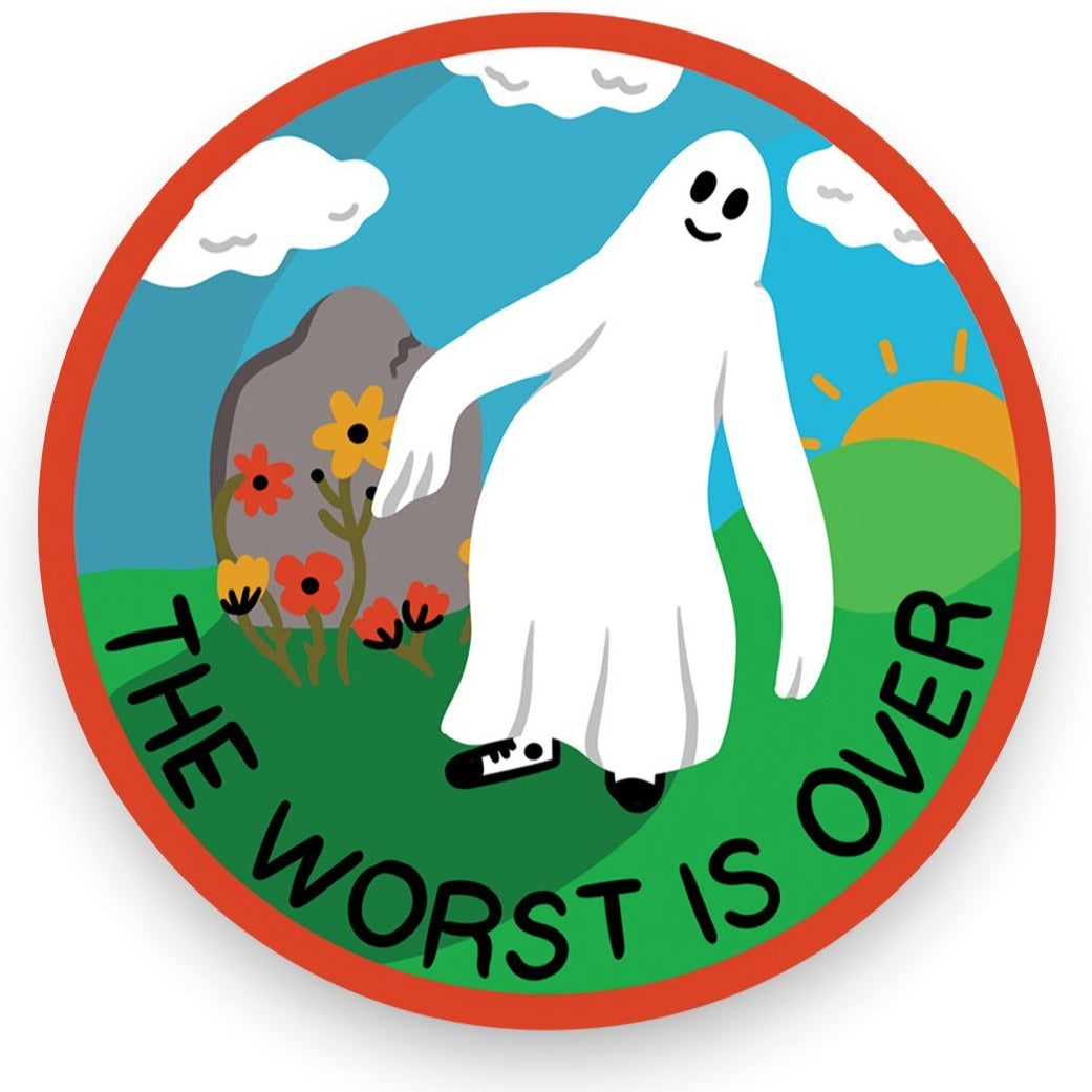 Sticker: THE WORST IS OVER