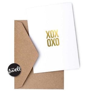 Greeting Card: XOX OXO