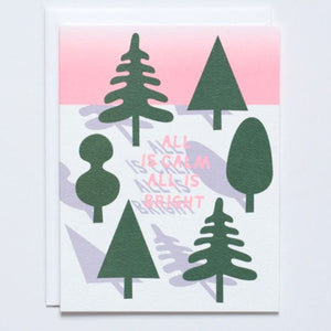 Greeting Card: ALL IS CALM ALL IS BRIGHT