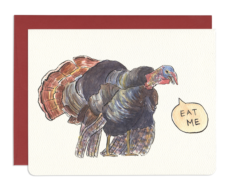 Greeting Card: ANGRY TURKEY (EAT ME!)