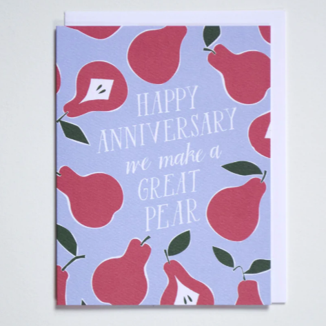 Greeting Card: GREAT ANNIVERSARY PEAR