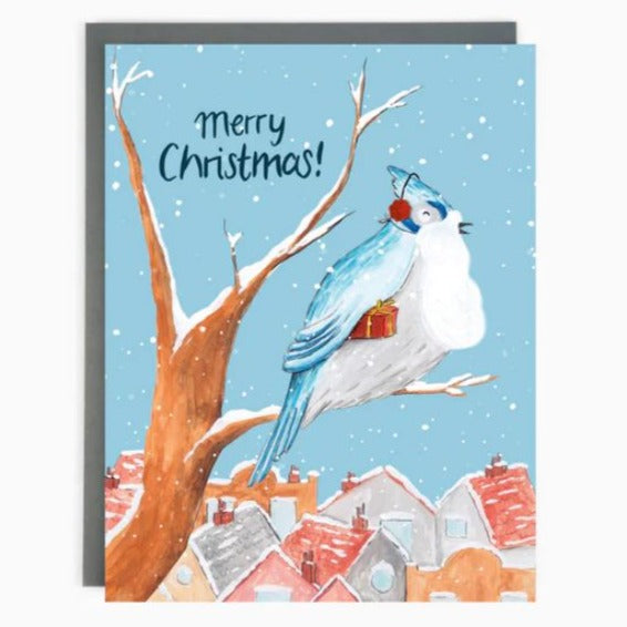 Greeting Card: CHRISTMAS BLUE JAY