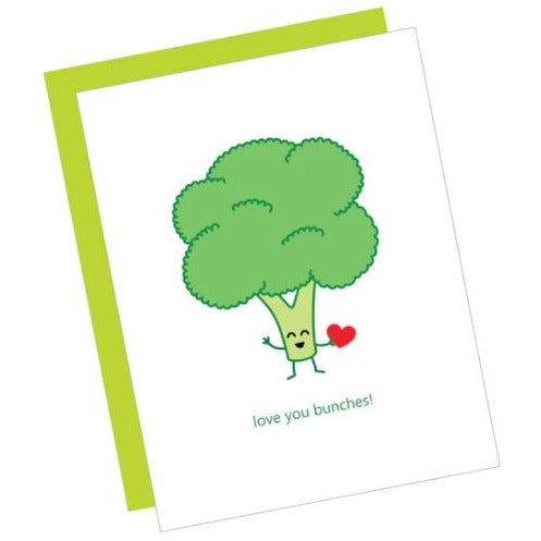 Greeting Card: LOVE YOU BUNCHES OF BROCCOLI