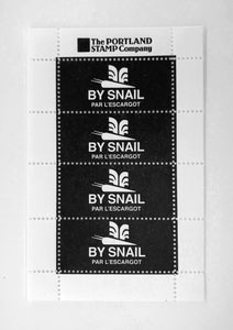 Decorative Stamps: BY SNAIL PAR L'ESCARGOT - BLACK