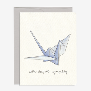 Greeting Card: SYMPATHY CRANE