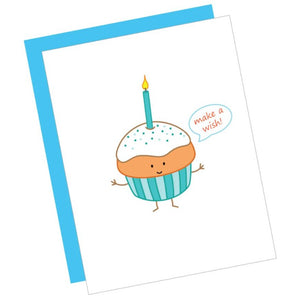 Greeting Card: MAKE A WISH CUPCAKE