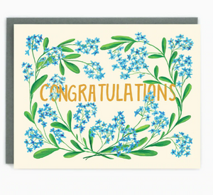 Greeting Card: CONGRATULATIONS FLOWERS