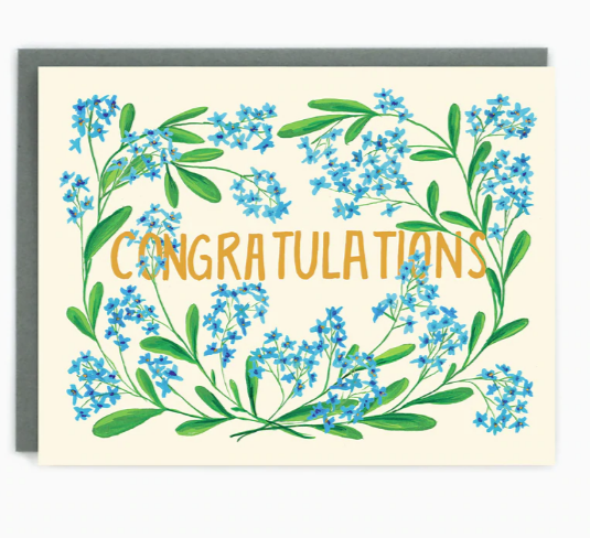 Greeting Card: CONGRATULATIONS FLOWERS