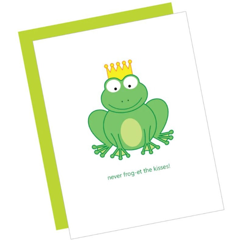 Greeting Card: NEVER FROGET THE KISSES