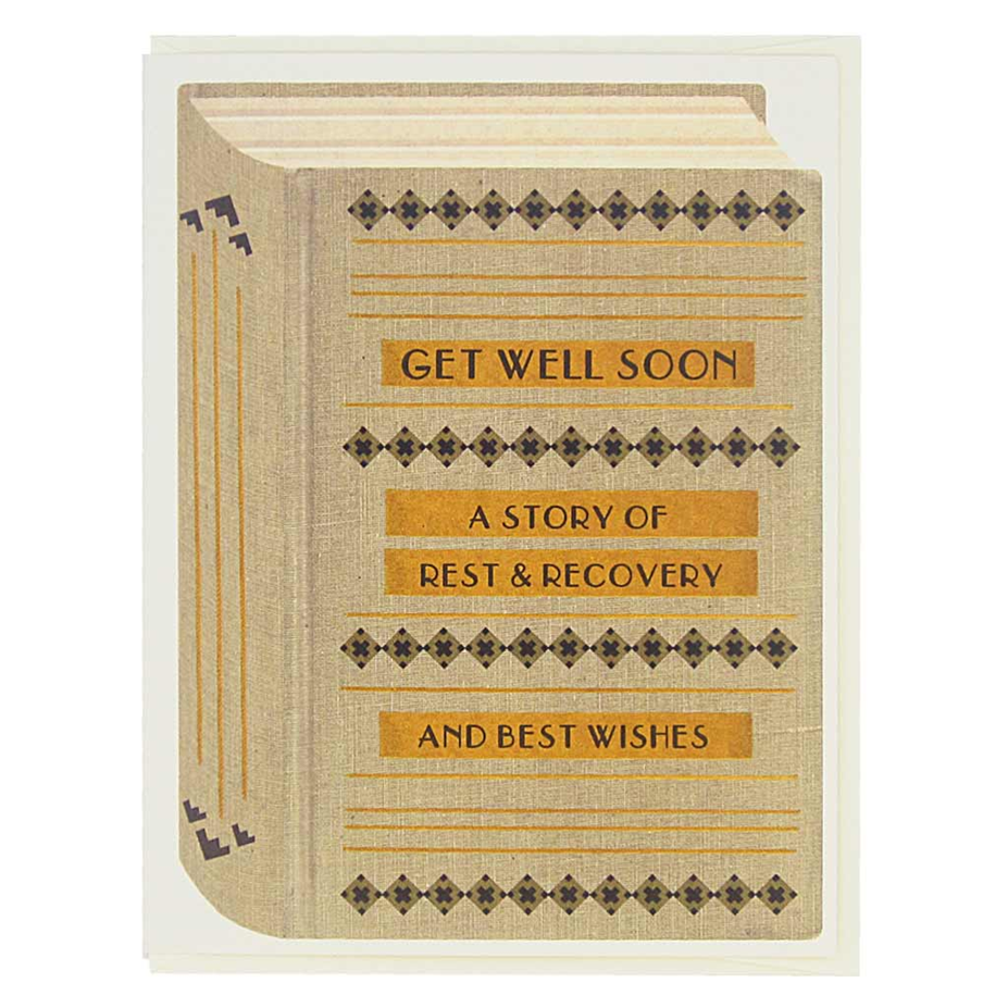 Greeting Card: GET WELL SOON BOOK