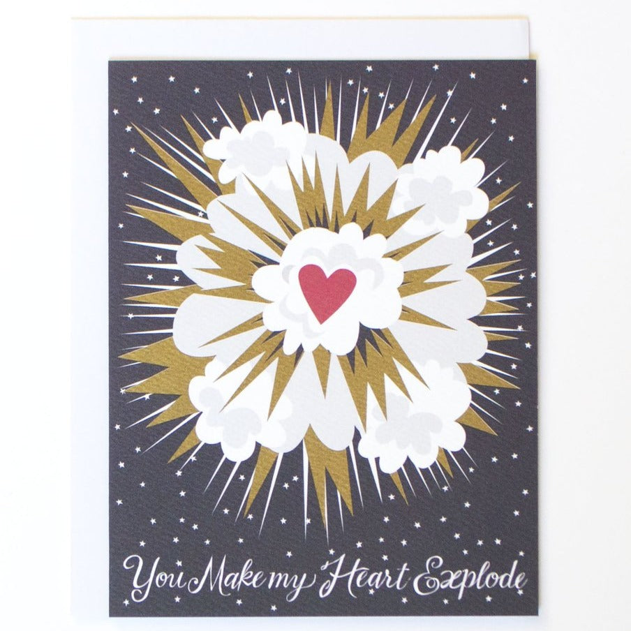 Greeting Card: HEART EXPLOSION