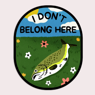 Sticker: I DON'T BELONG HERE