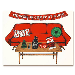 Greeting Card: CHRISTMAS COUCH