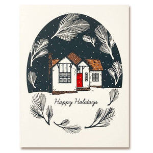 Greeting Card: SNOWY COTTAGE