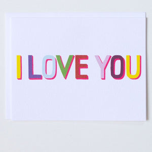 Greeting Card: NEON I LOVE YOU