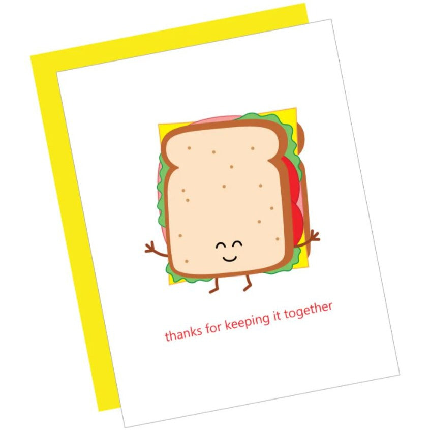 Greeting Card: THANKS FOR KEEPING IT TOGETHER