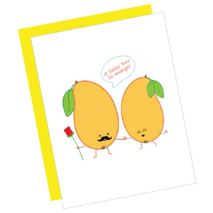 Greeting Card: IT TAKES TWO TO TANGO MANGOES