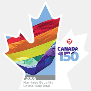 Canadian Postage: 2017 Canada 150 Marriage Equality Domestic Stamps