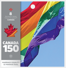 Load image into Gallery viewer, Canadian Postage: 2017 Canada 150 Marriage Equality Domestic Stamps
