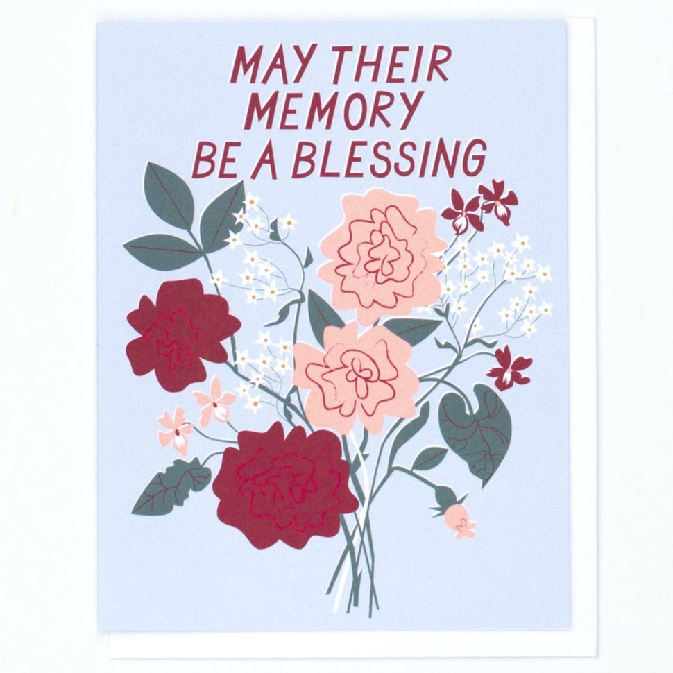 Greeting Card: MAY THEIR MEMORY BE A BLESSING