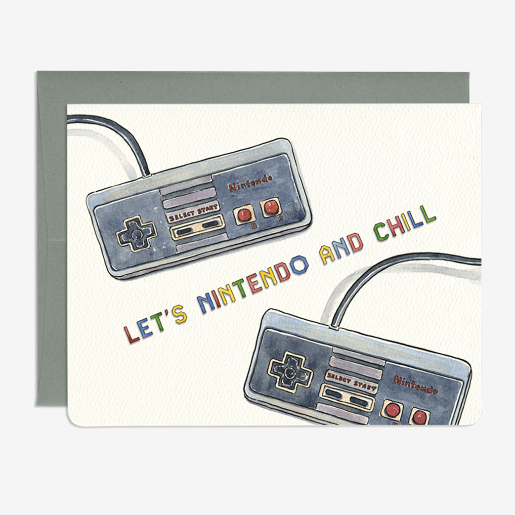 Greeting Card: NINTENDO AND CHILL