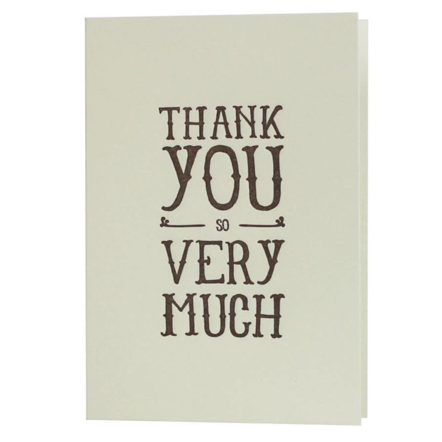 Greeting Card: THANK YOU SO VERY MUCH
