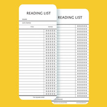 Load image into Gallery viewer, Ephemera: READING LIST BOOKMARK (5 PACK)
