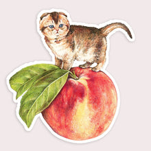 Load image into Gallery viewer, Sticker: PEACH CAT
