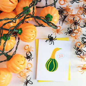 Greeting Card: OH MY GOURD