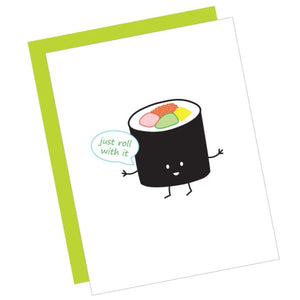 Greeting Card: ROLL WITH IT
