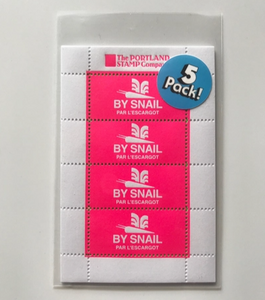 Decorative Stamps: BY SNAIL PAR L'ESCARGOT - ESCAR-DAYGLO 5-PACK