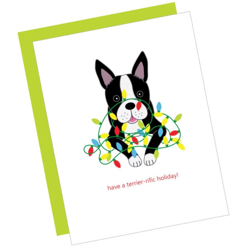 Greeting Card: TERRIER-IFIC HOLIDAY