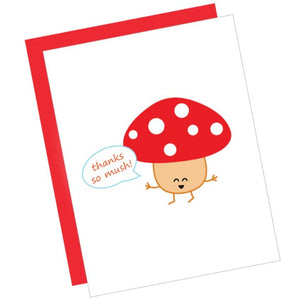 Greeting Card: THANKS SO MUSHROOM