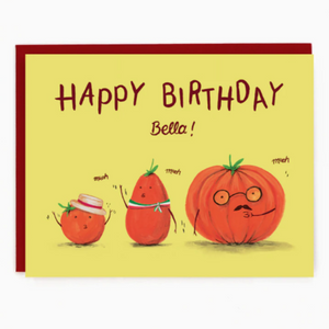 Greeting Card: BIRTHDAY BELLA TOMATOES
