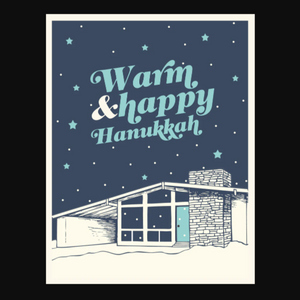 Greeting Card: WARM AND HAPPY HANUKKAH