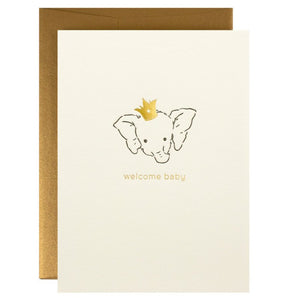 Greeting Card: ELEPHANT WELCOME BABY